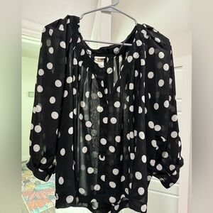 H&M polka dot blouse